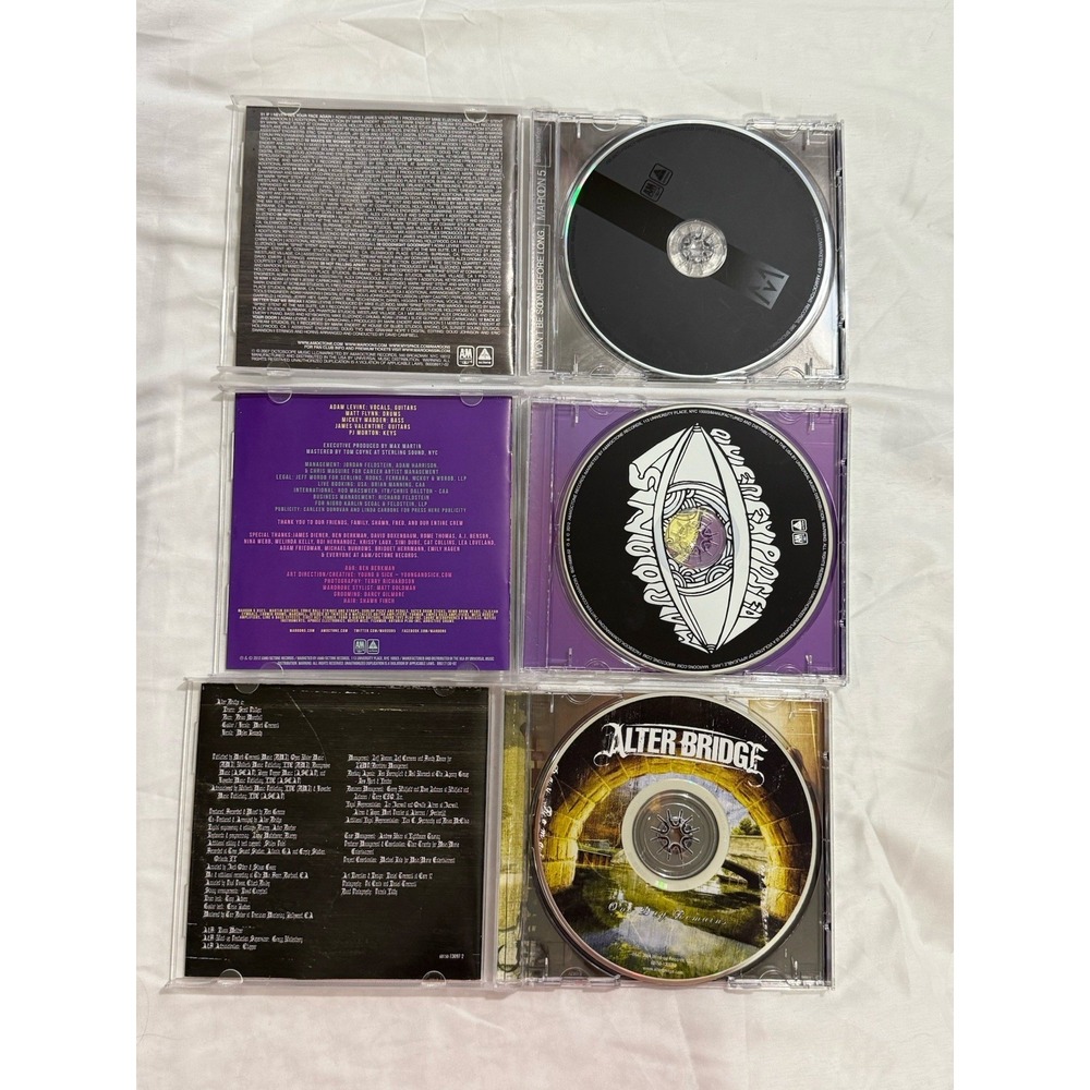 Lot Of 3 CDs  2 Are by Maroon 5  And‎ 1 By Alter Bridge - Picture 2 of 5